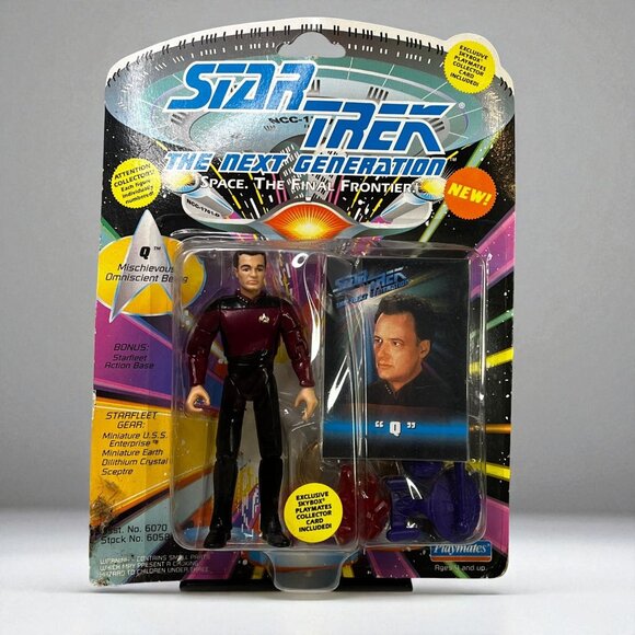 Star Trek TNG Q Action Figure Playmates 1993 Sealed Collectible - Picture 1 of 3